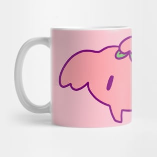 Peach Fruit Elephant Face Mug